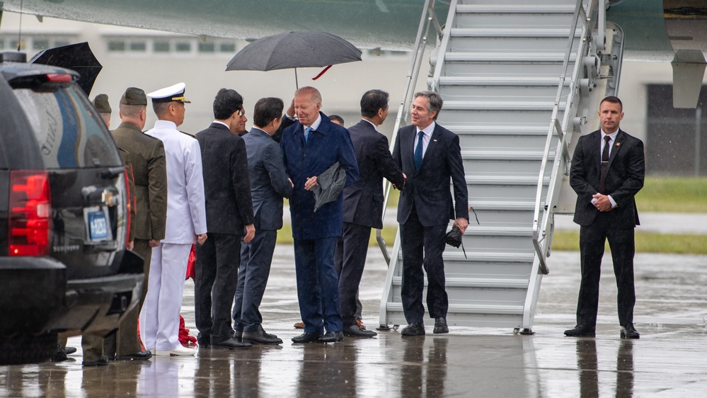 U.S. President Joseph R. Biden Arrives in Japan for the G7 Summit in Hiroshima City