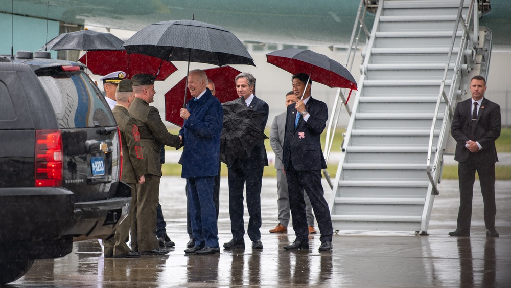 U.S. President Joseph R. Biden Arrives in Japan for the G7 Summit in Hiroshima City