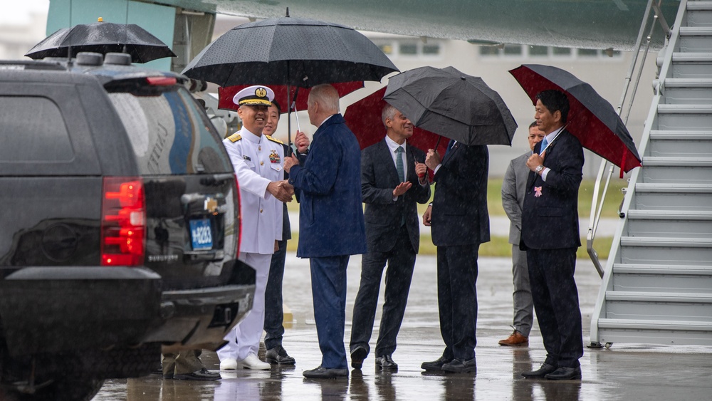 U.S. President Joseph R. Biden Arrives in Japan for the G7 Summit in Hiroshima City