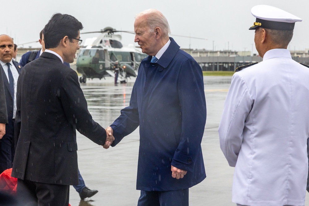 U.S. President Joseph R. Biden Arrives in Japan for G7 Summit in Hiroshima 2023
