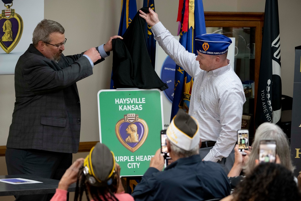 Haysville's Purple Heart Proclamation
