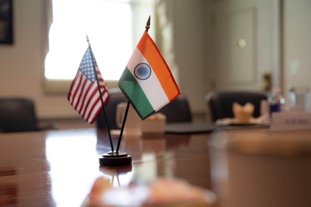 DSD Office Call with Indian Defense Secretary Giridhar Aramane