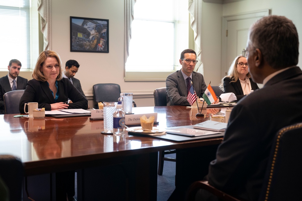 DSD Office Call with Indian Defense Secretary Giridhar Aramane