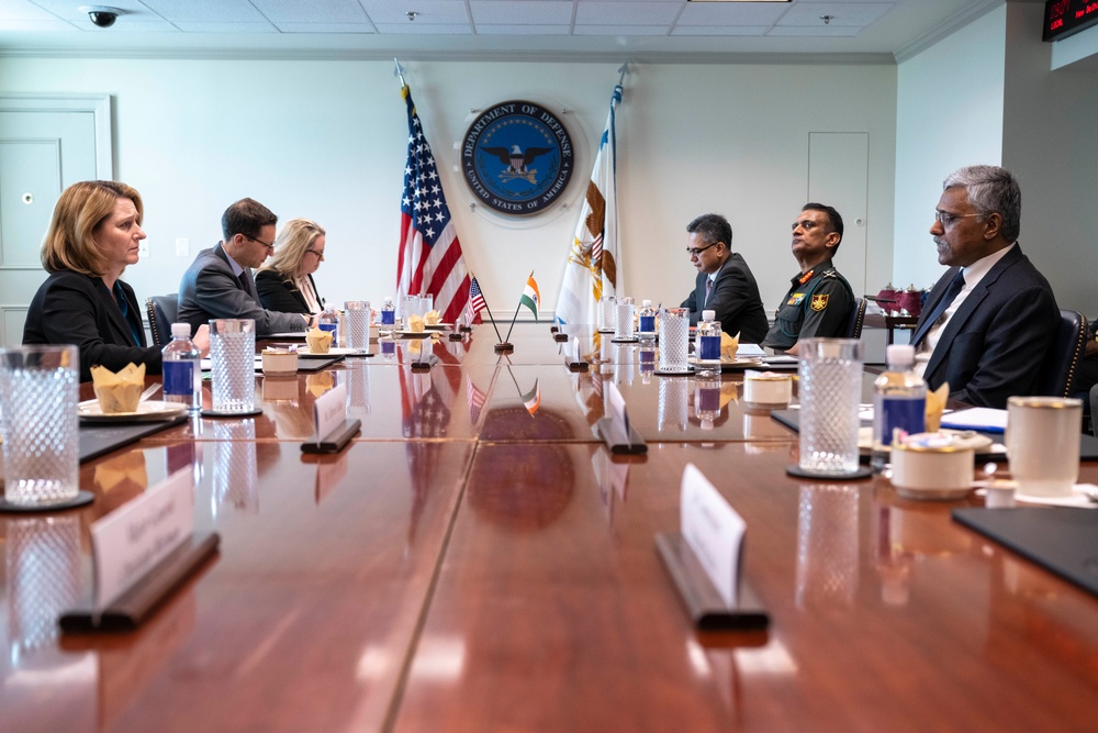 DSD Office Call with Indian Defense Secretary Giridhar Aramane