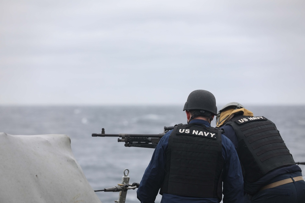 USS Gerald R. Ford Sailors Fire Test Shots