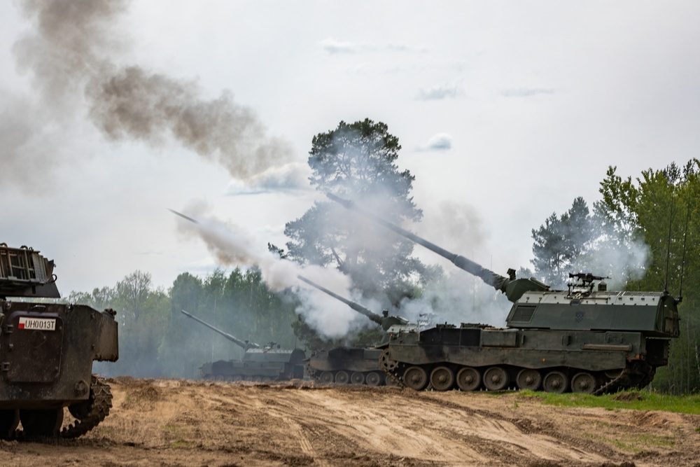 eFP Battle Group Poland Ignites Day 4 of Griffin Shock 23 with Explosive Multinational Maneuvers