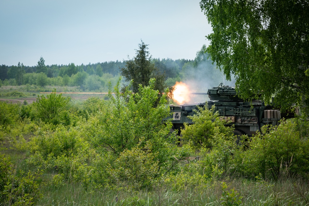 eFP Battle Group Poland Ignites Day 4 of Griffin Shock 23 with Explosive Multinational Maneuvers