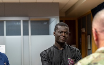 Vermont National Guard welcomes Senegalese recruit