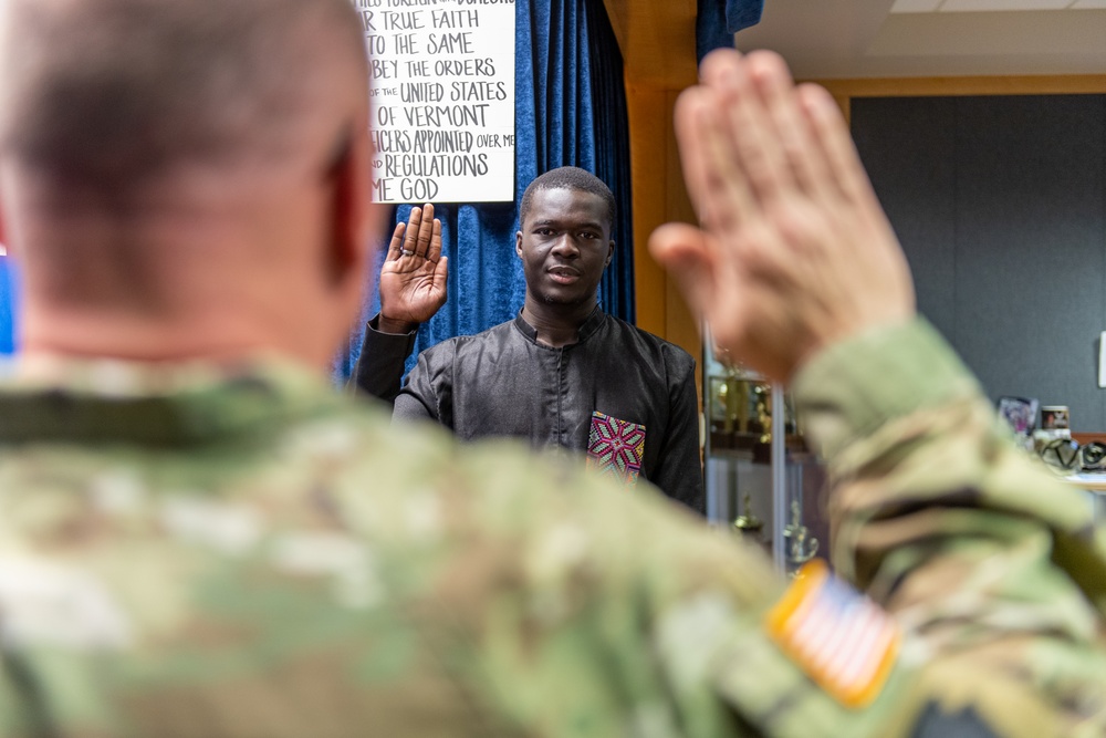 Vermont National Guard welcomes Senegalese recruit