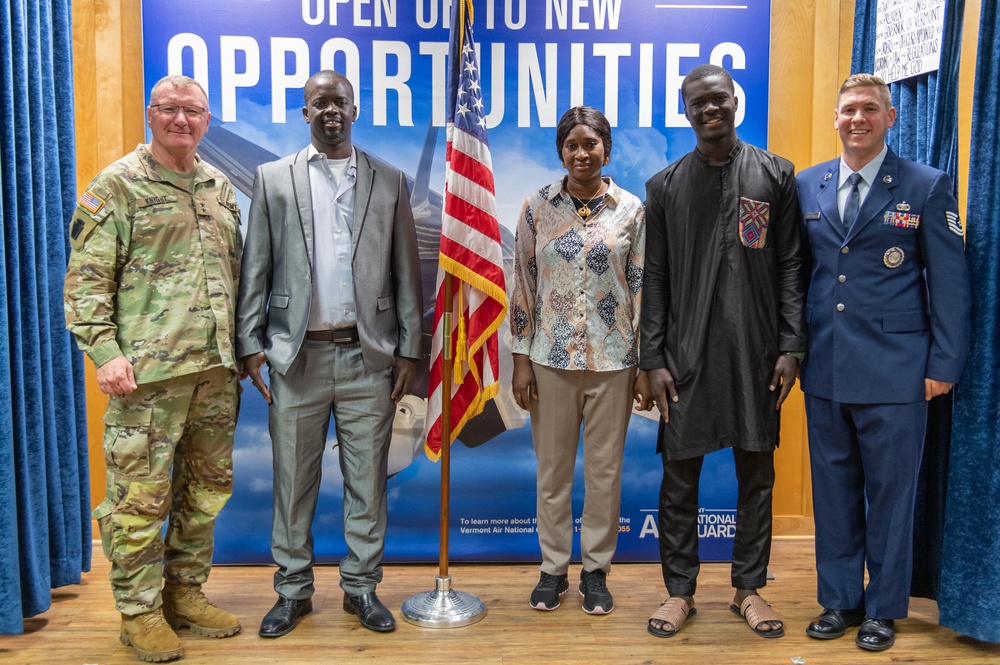 Vermont National Guard welcomes Senegalese recruit