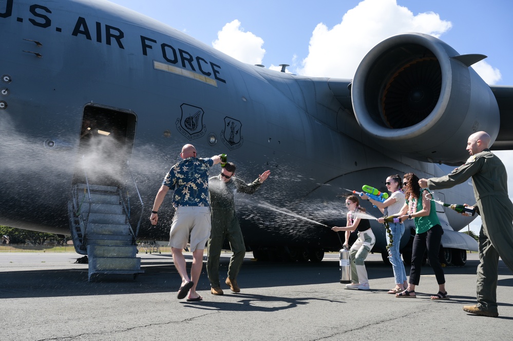 Col. Fisher's fini flight