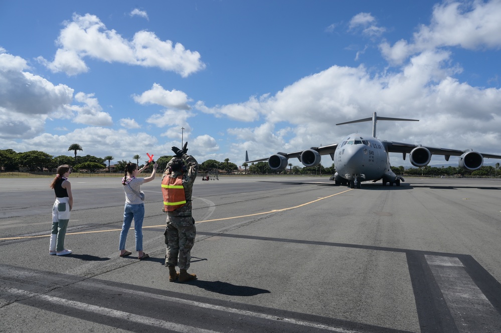 Col. Fisher's fini flight