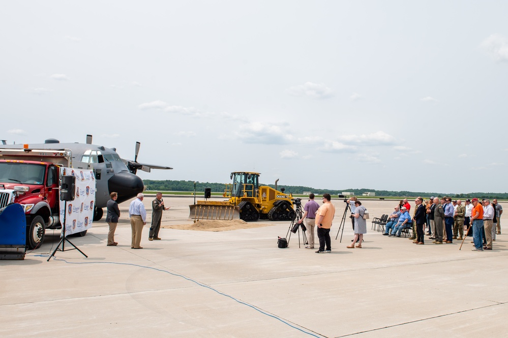 Rosecrans breaks ground on runway project