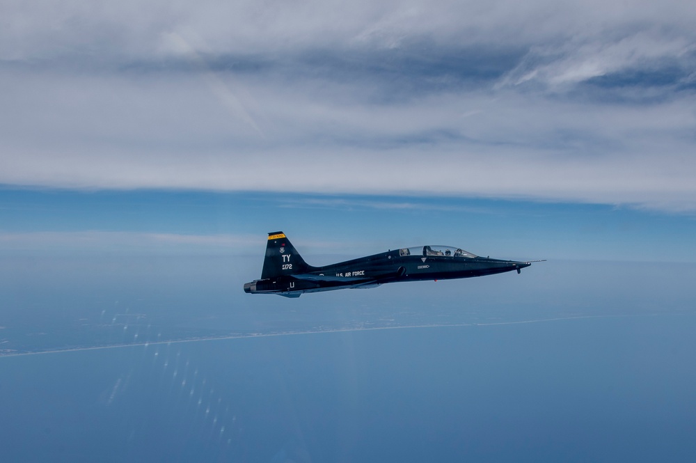 T-38 over the Gulf