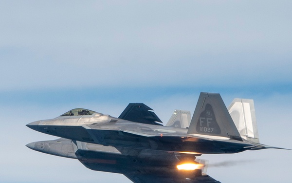 Raptors train with flares