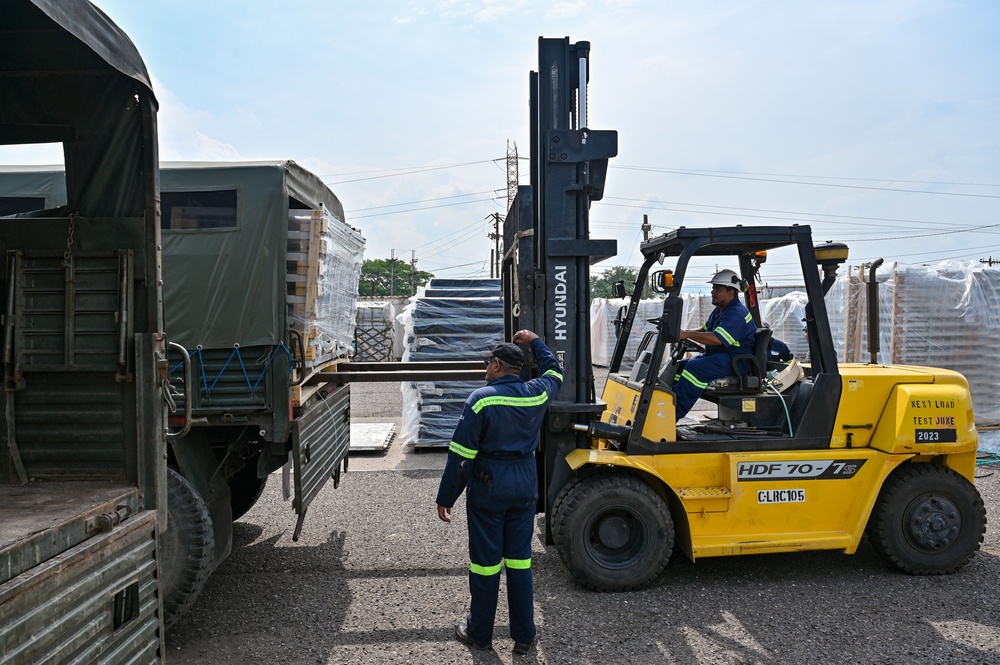 Denton transfer ceremony sends hospital equipment to townships in need