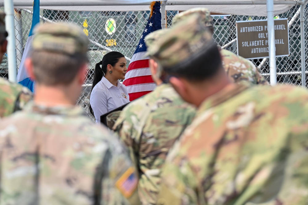 Denton transfer ceremony sends hospital equipment to townships in need