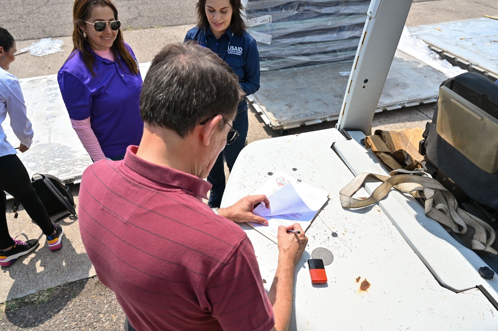 Denton transfer ceremony sends hospital equipment to townships in need