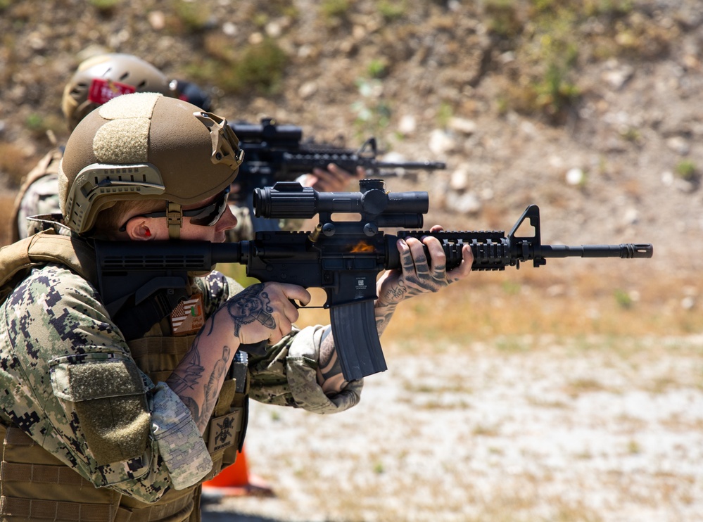 Maritime Expeditionary Security Group (MESG) 1 Training Evaluation Unit (TEU) Performs Live Fire Training