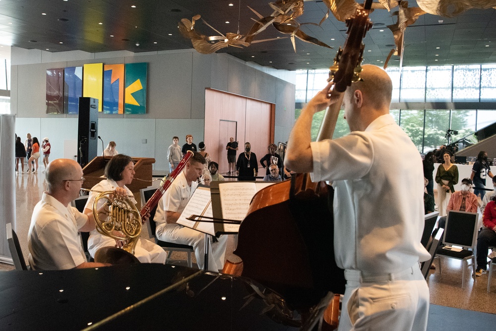 Navy Band Woodwind Quintet Performs at Smithsonian Museum of African American History