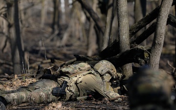 Special Forces Conduct Squad Movement Tactics on Camp Ripley Training Center