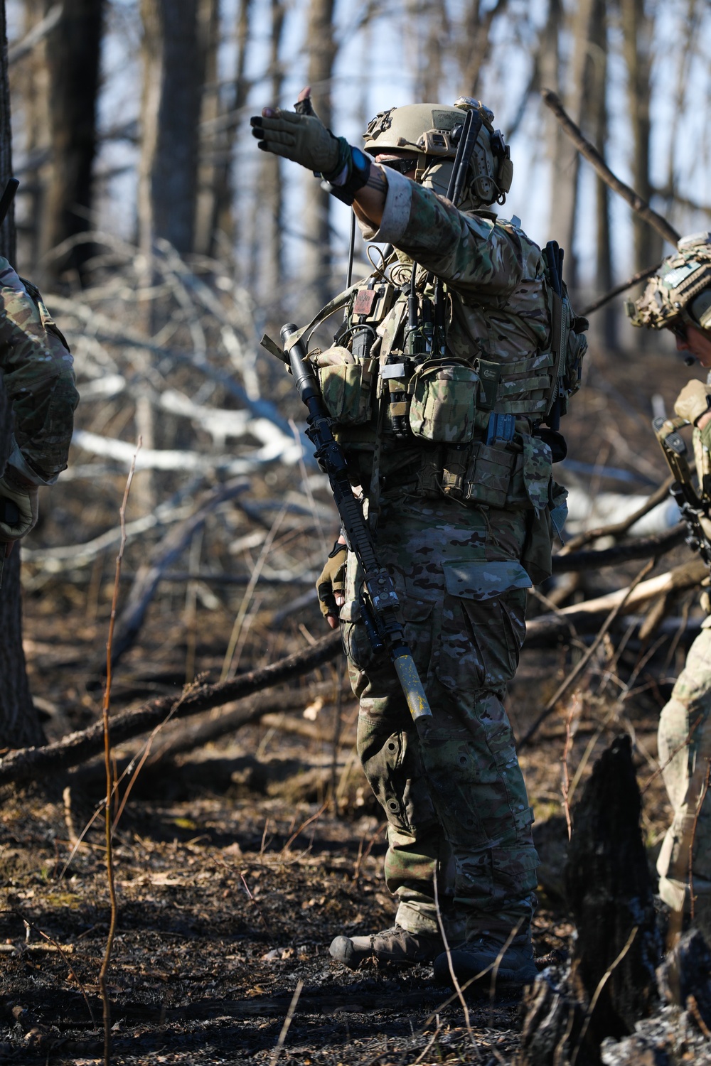 Special Forces Conduct Squad Movement Tactics on Camp Ripley Training Center