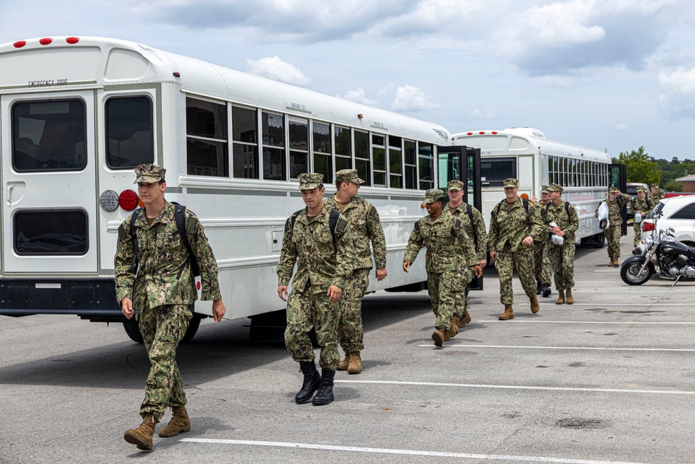 Midshipmen Arrive at Camp Lejeune for PROTRAMID