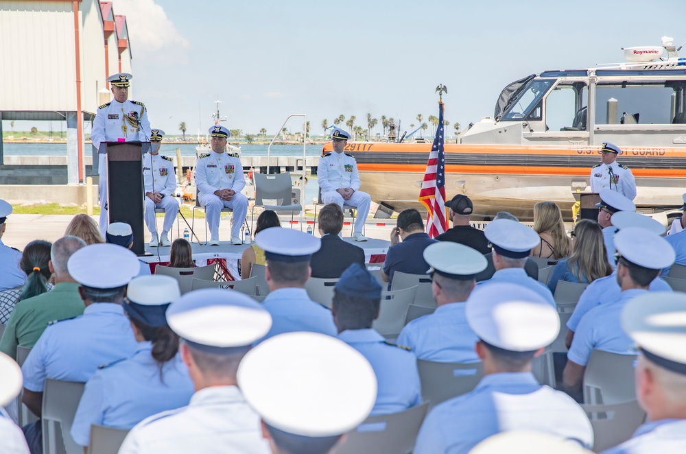 U.S. Coast Guard Base Galveston Change of Command