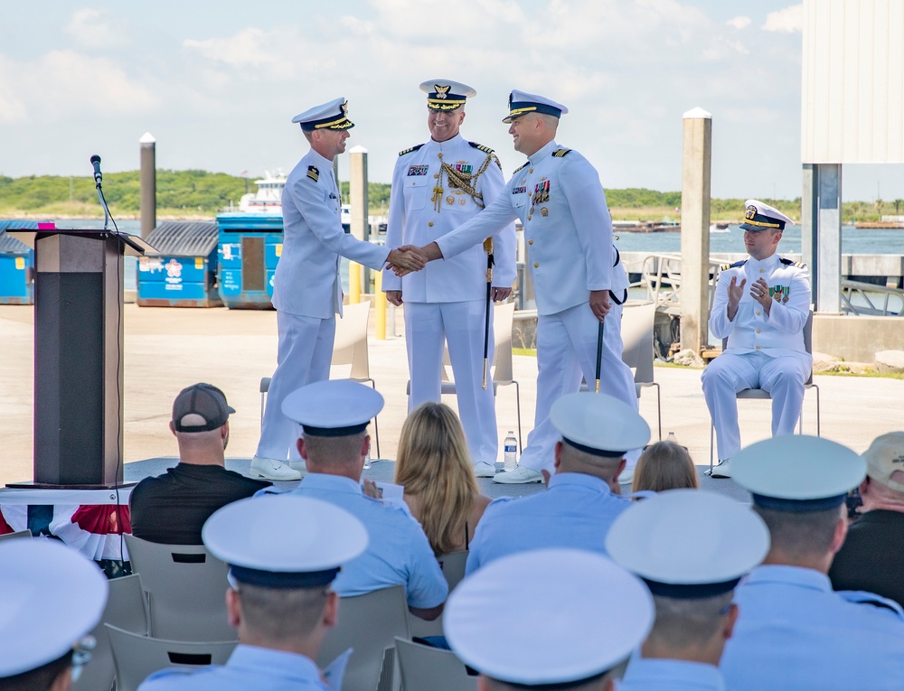 U.S. Coast Guard Base Galveston Change of Command