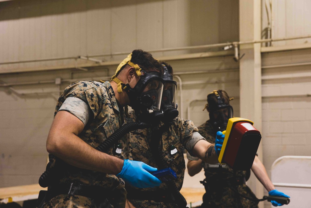 26th MEU Take On CBRN Hazard training