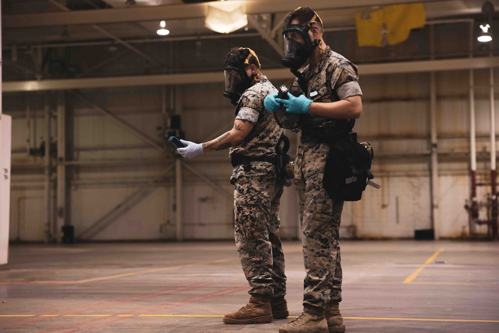 26th MEU Take On CBRN Hazard training