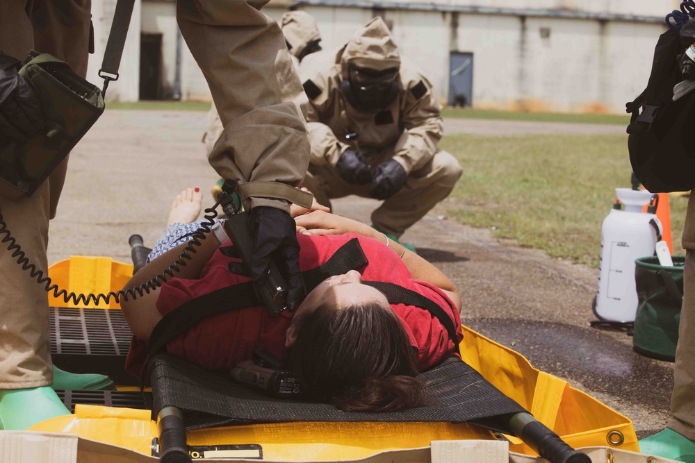 26th MEU Take On CBRN Hazard training