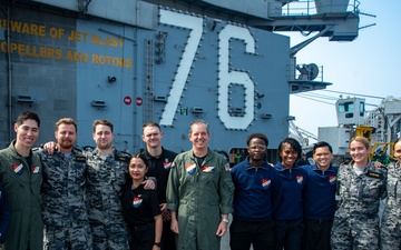 CTF 70 hosts Royal Australian Navy Supply Sailors aboard USS Ronald Reagan