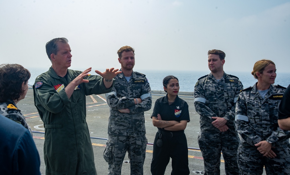 CTF 70 hosts Royal Australian Navy Supply Sailors aboard USS Ronald Reagan