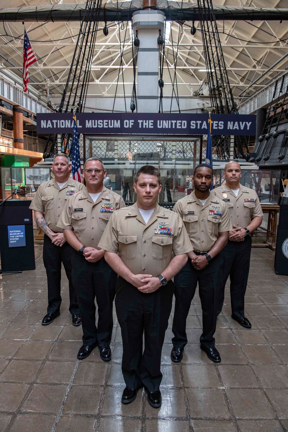 Reserve Sailor of the Year 2022 ceremony rehearsal at National Museum of the US Navy.