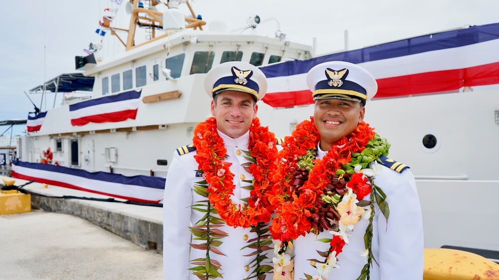 New commanding officer at helm of USCGC Oliver Henry (WPC 1140)