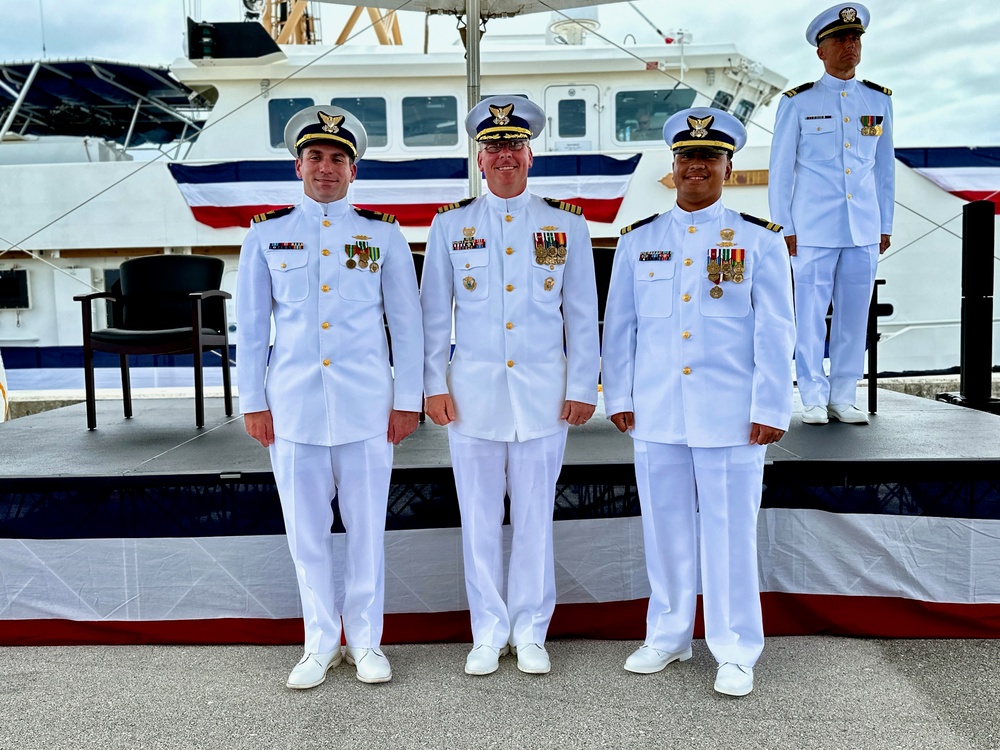 New commanding officer at helm of USCGC Oliver Henry (WPC 1140)