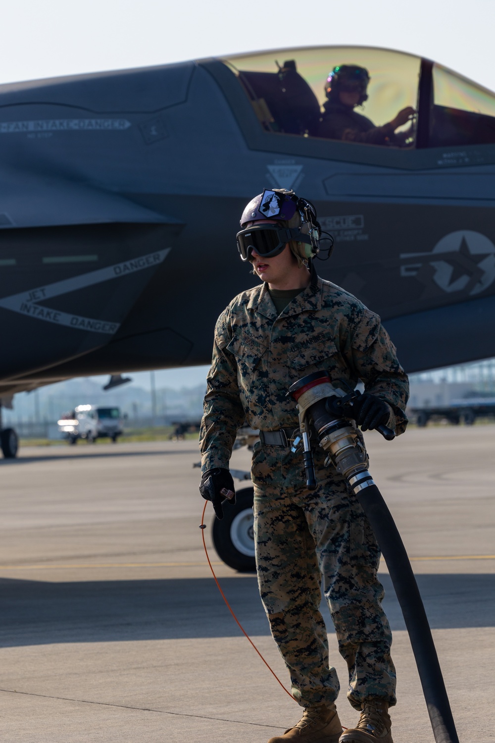 MWSS-171, VMFA-242 Marines conduct FARP training at Marine Corps Air Station Iwakuni.