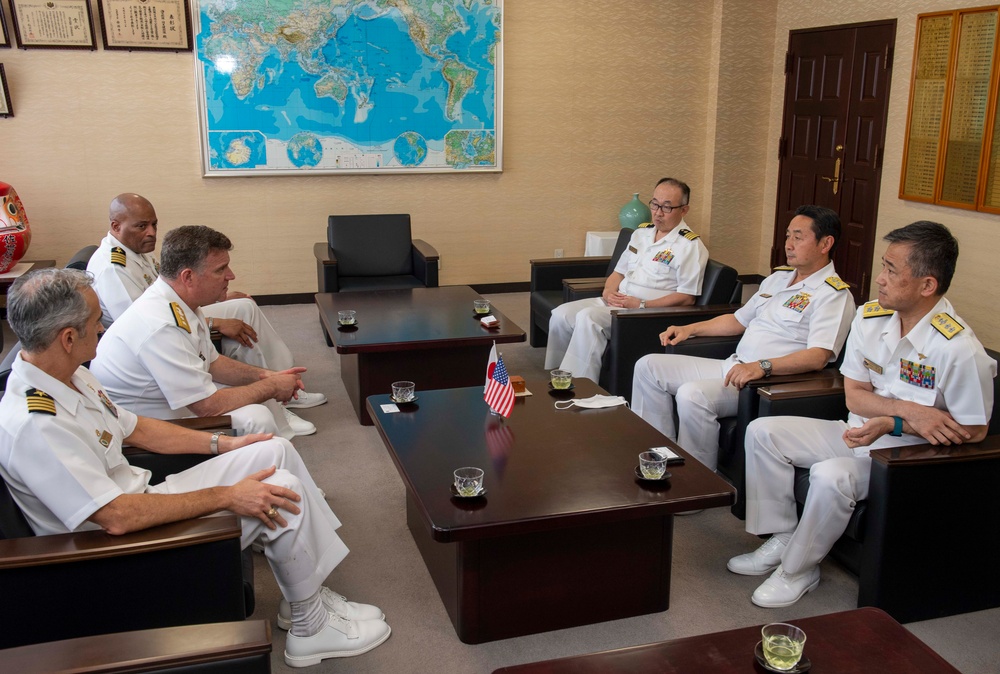 CSG 11, Nimitz visit JMSDF Sasebo District