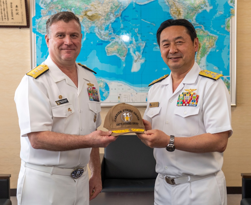 CSG 11, Nimitz visit JMSDF Sasebo District