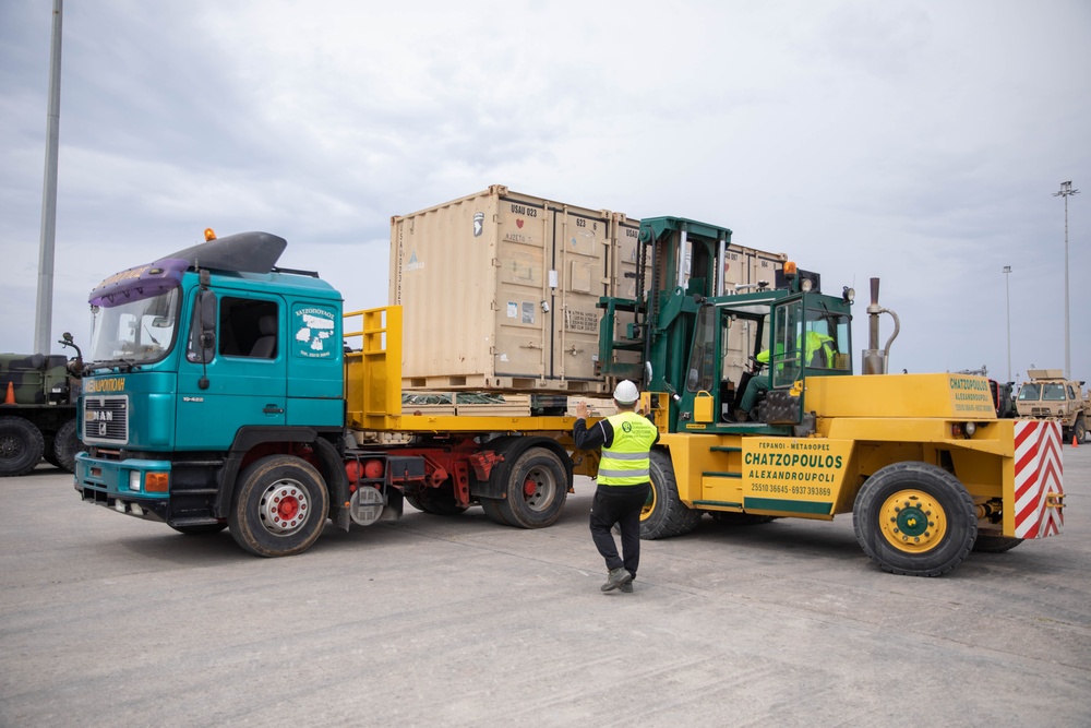 Alexandroupoli port helps deliver rotational forces home