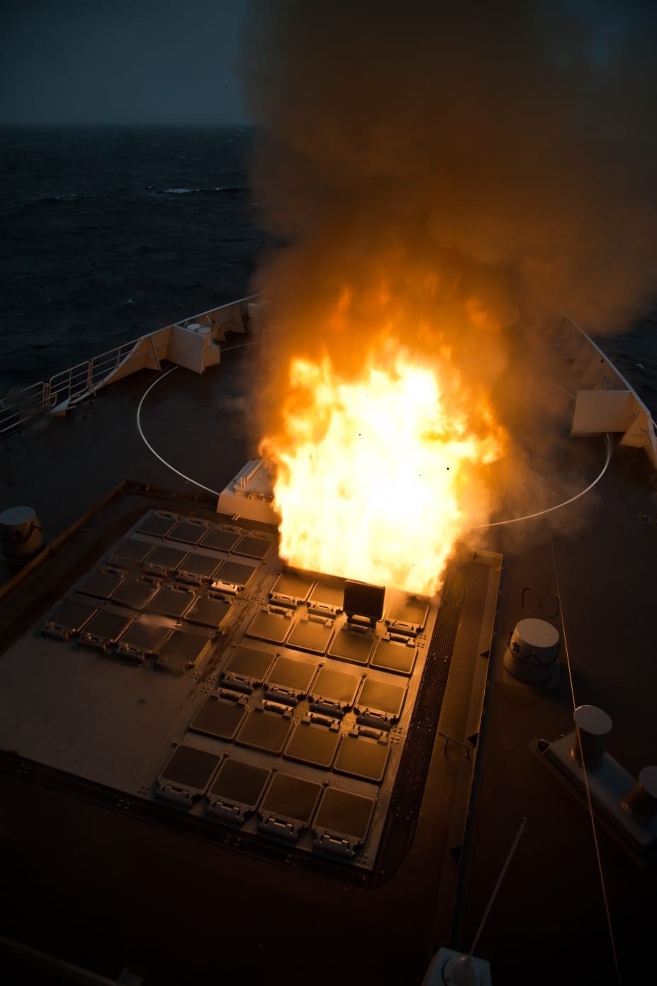 HNLMS Tromp conducts live-fire engagement during exercise Formidable Shield 2023