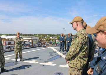 USS Carter Hall Receives Battle 'E' Award