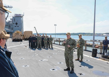 USS Carter Hall Receives Battle 'E' Award