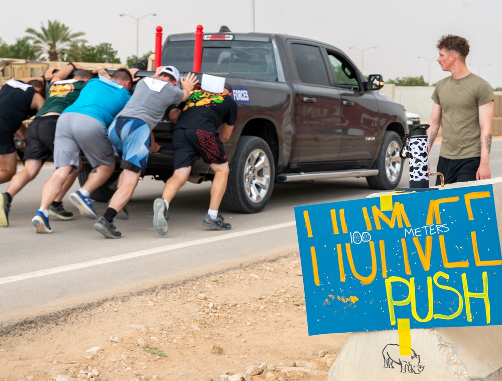 Team PSAB participates in a Tough Phoenix obstacle course for Police Week 2023