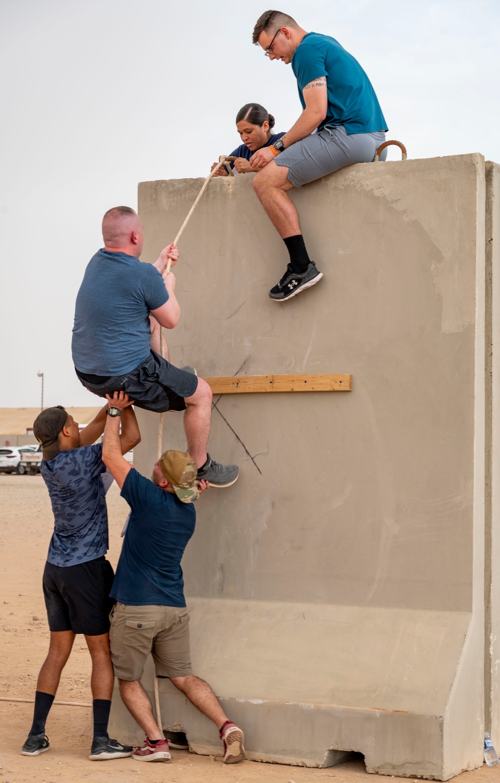 Team PSAB participates in a Tough Phoenix obstacle course for Police Week 2023