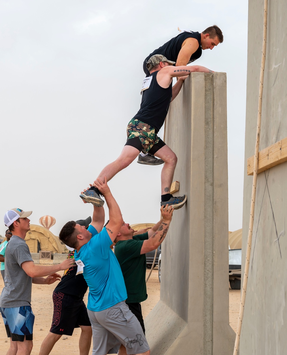 Team PSAB participates in a Tough Phoenix obstacle course for Police Week 2023