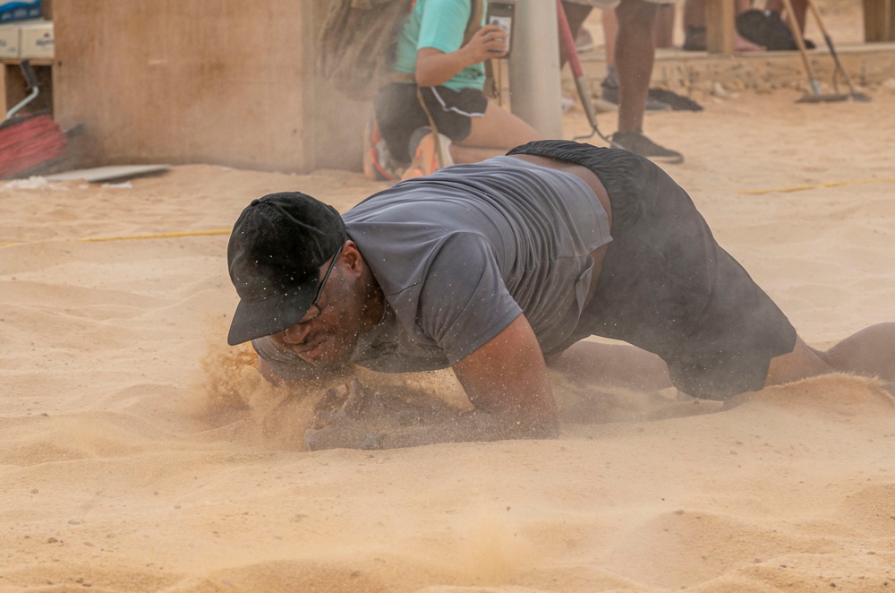 Team PSAB participates in a Tough Phoenix obstacle course for Police Week 2023