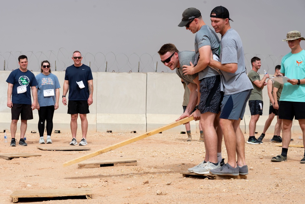 Team PSAB participates in a Tough Phoenix obstacle course for Police Week 2023