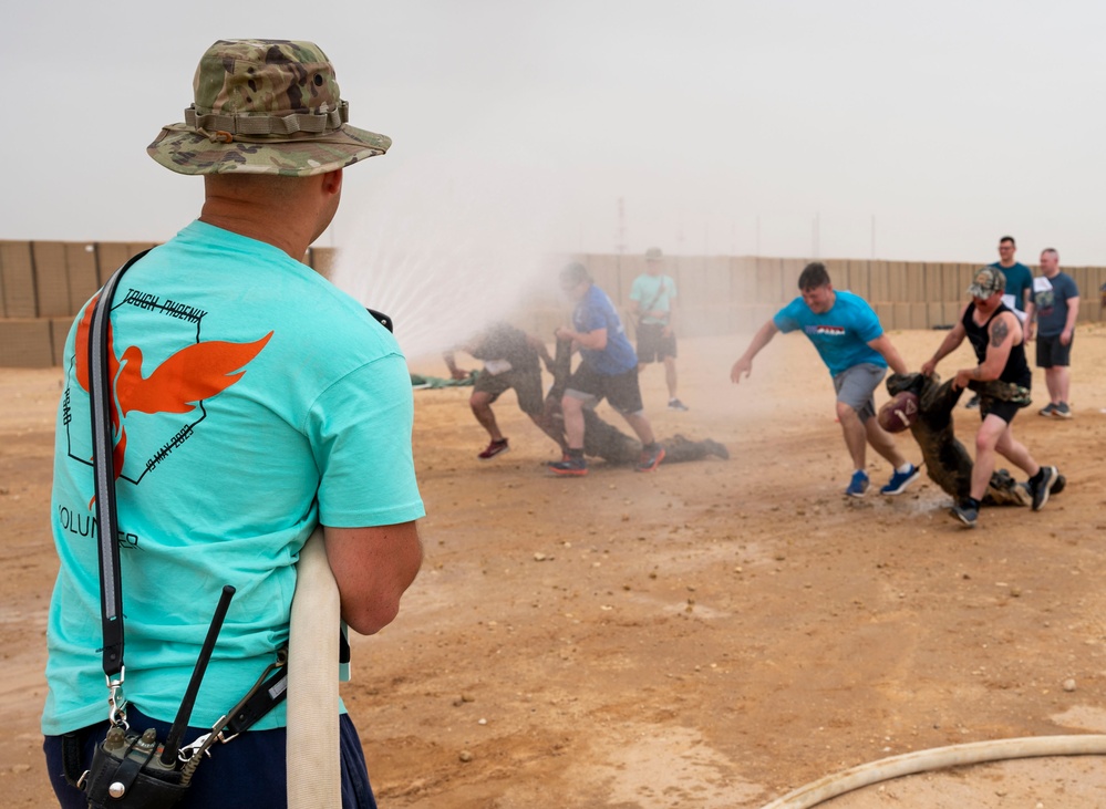 Team PSAB participates in a Tough Phoenix obstacle course for Police Week 2023